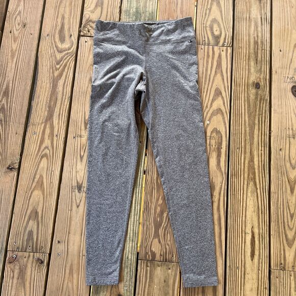 Champion Double Dry Heather Gray Workout Leggings - Lined Warm - Women’s Large - Picture 1 of 11
